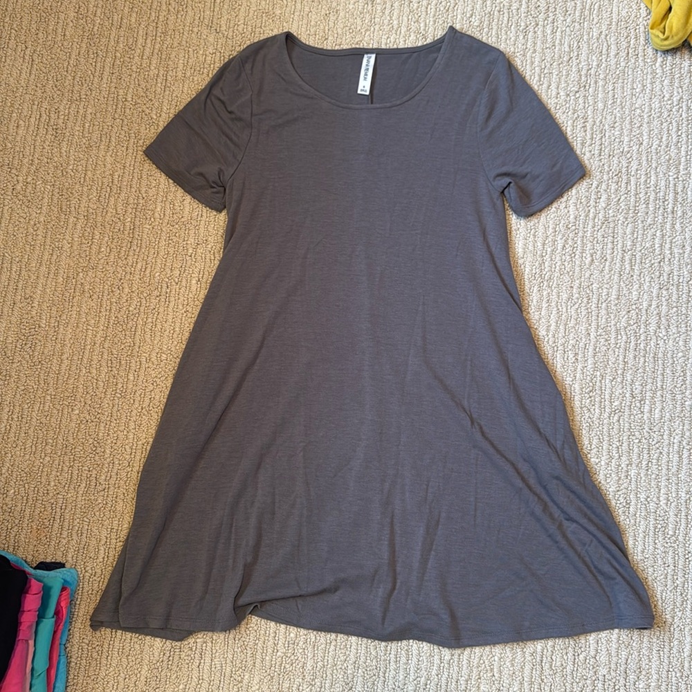 Gray tshirt dress